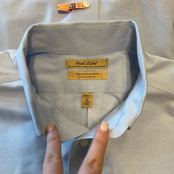 Gold Label Roundtree & Yorke No Iron Oxford - Picture 2 of 2